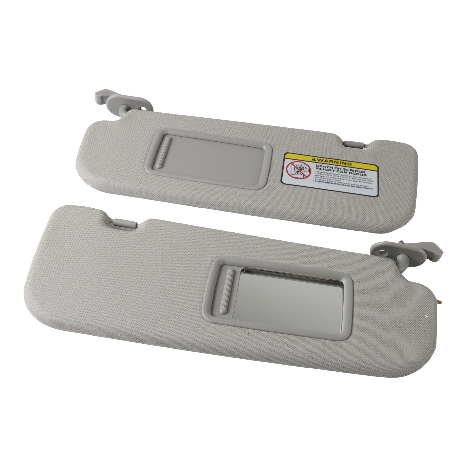 Pair Sun Visors w/Mirror for 2011-2015 for Hyundai for ELANTRA 852103X000TX 852203X000TX