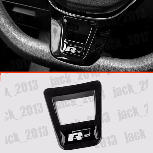 Black chrome Steering Wheel Sequin Cover Trim For Volkswage for VW for Jetta MK7 13-24