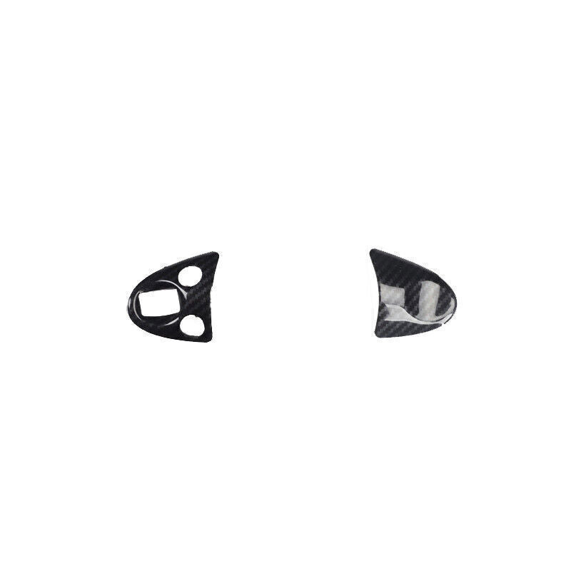 Car Steering Wheel Button Frame Trim Fit for Nissan Sentra 2013-19 Carbon Fiber