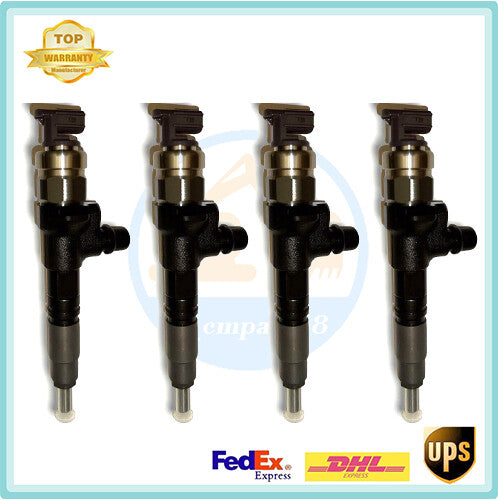 4Pcs Common Rail Injectors 1J705-53053 295050-1330 Fits Kubota SVL65
