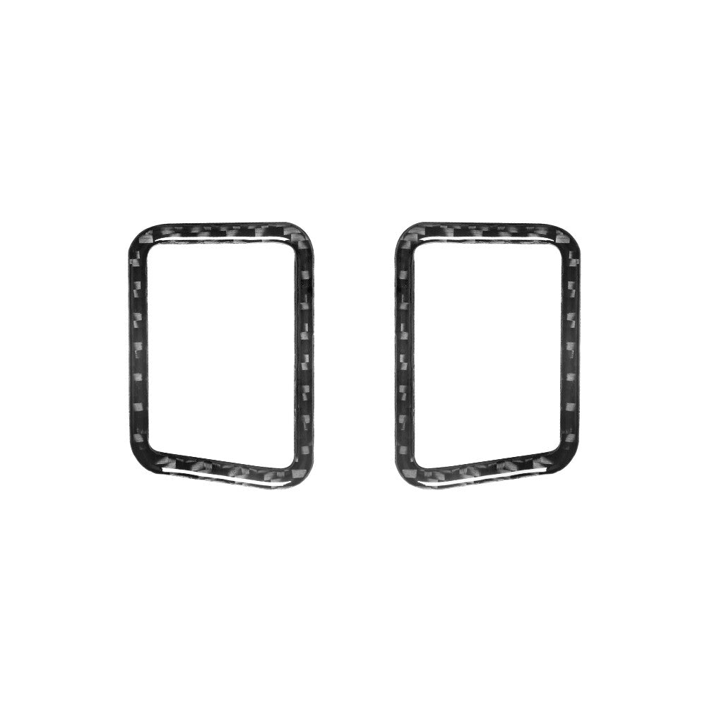 2-Piece Carbon Fiber Interior Rear Door Speaker Cover Trim for BMW 5 Series E39 M5