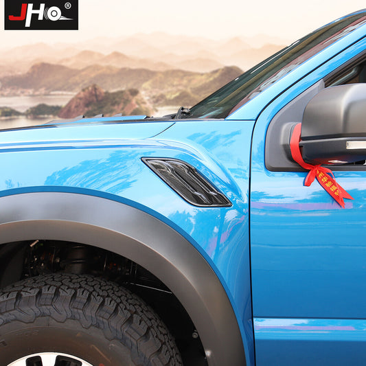 ABS Carbon Fiber Air Flow Vent Side Fender Panel Cover For F150 2017-2018
