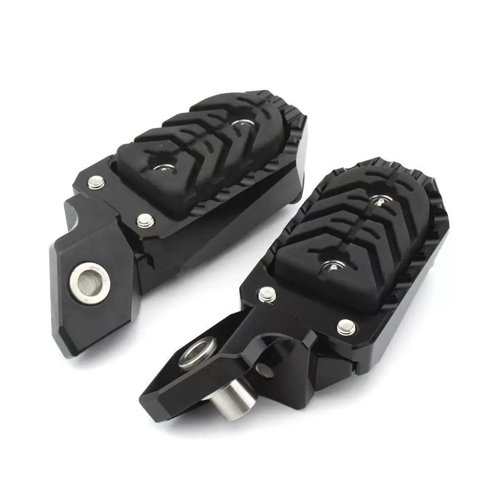 Black CNC Adjustable Footrest Foot Peg Pedal for BMW F750GS F850GS R1200GS 16-19