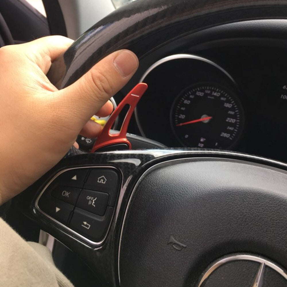 Aluminum Steering Wheel Shift Paddle Shifter Extension for Benz AMG C GLC GLE S