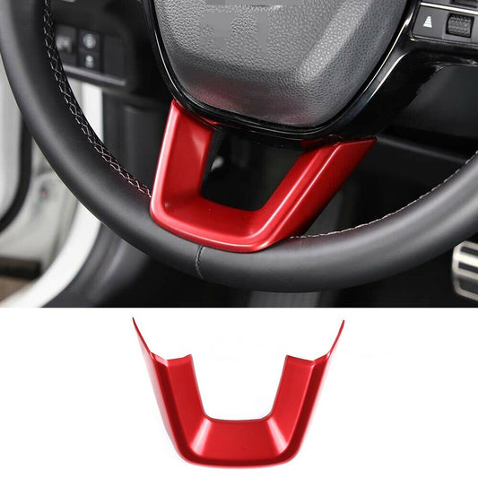 Red ABS Innter Steering Wheel U-Shaped Panel Trim for Honda for Civic 11th 2022 2023