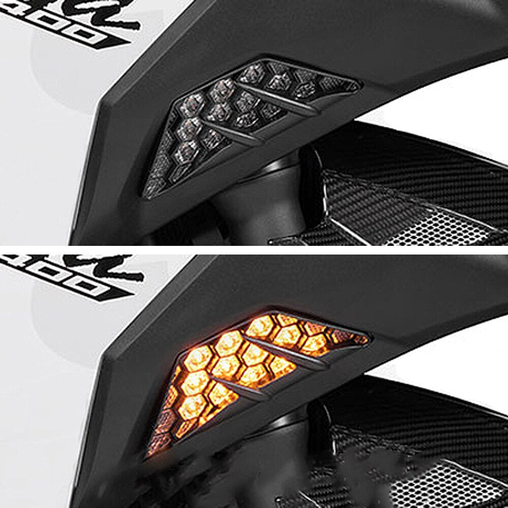 for Kawasaki 300 400 650 1000 ZX6R Motorcycle LED Turn Signal Flashing