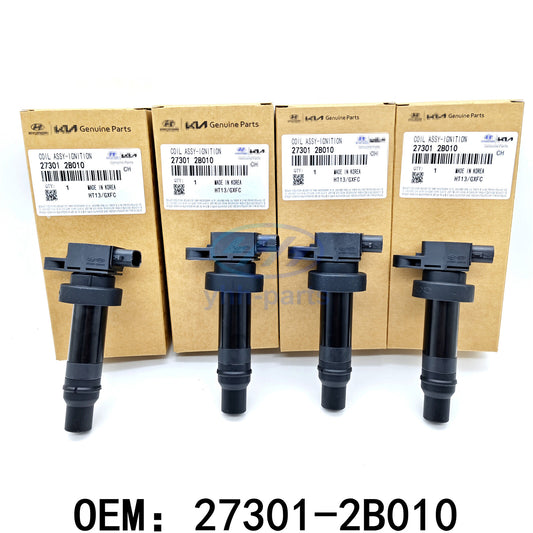 4Pcs 27301-2B010 High Performance Ignition Coils for KIA for Hyundai Soul for Elantra