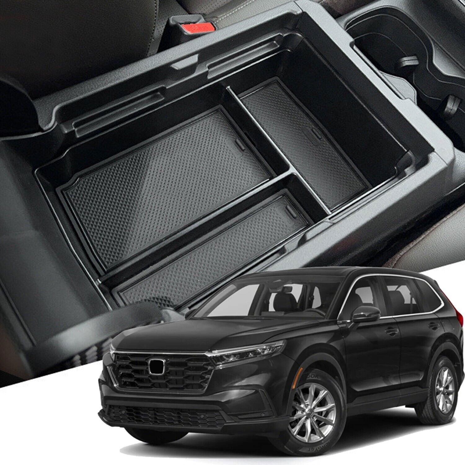 for Honda CR-V CRV 2023 2024 Central Armrest Storage Box Organizer Holder Cover