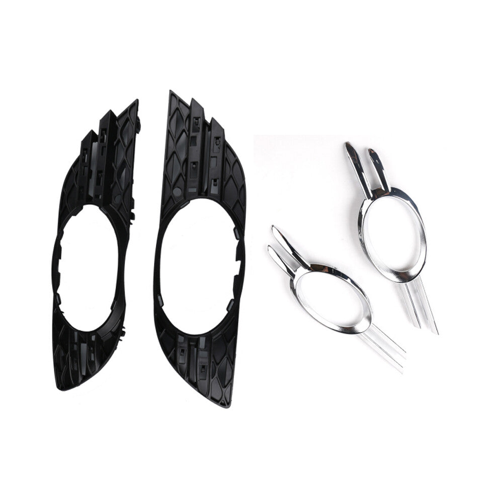 For 07-09 for Mercedes-Benz E-Class W211 Front Fog Light Grill Chrome Trim Cover Set