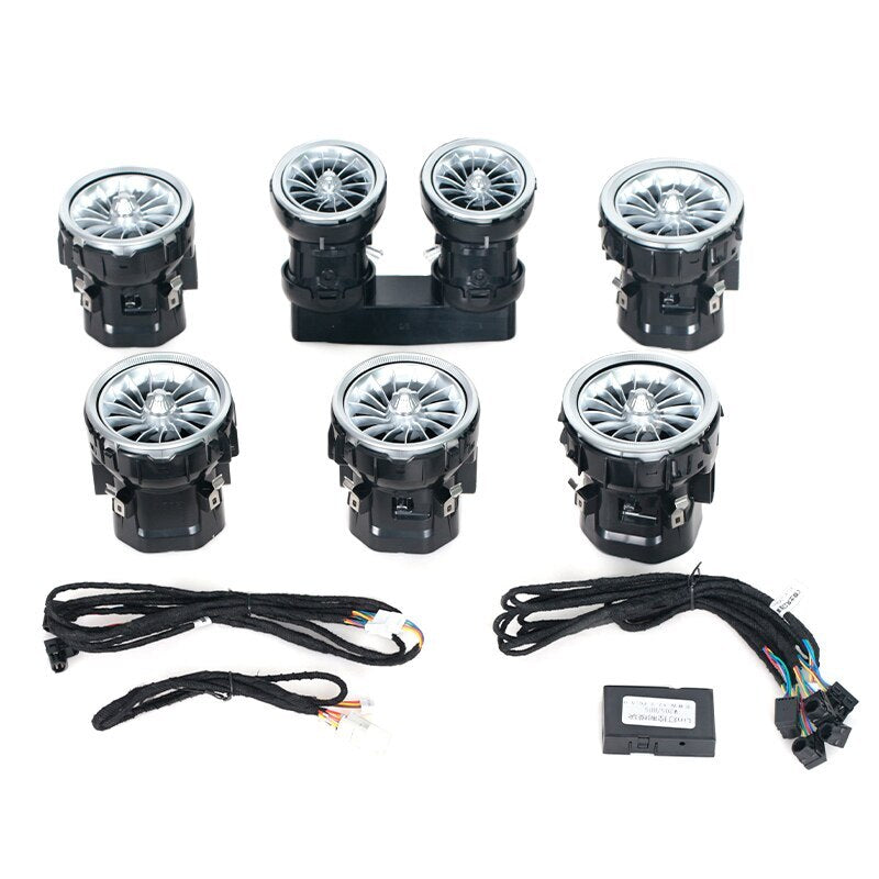 Set A/C Vent Outlet 64 Colors for Mercedes-Benz C Class W205 C205 GLC 2014-2021