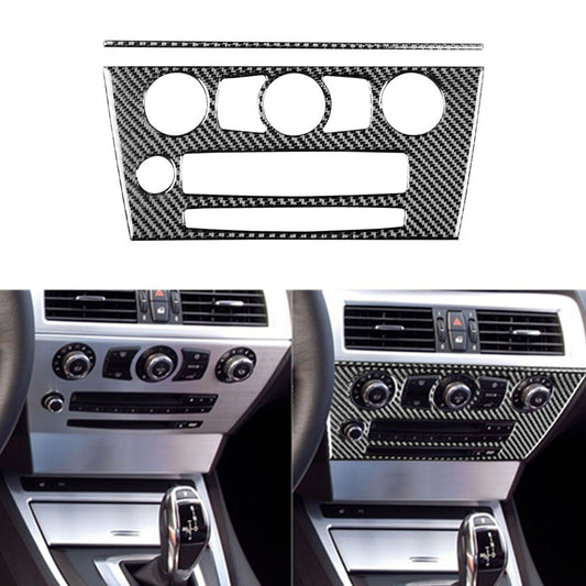 for BMW 6Series E63 E64 2008-2010 Carbon Fiber Central Console Panel Cover Trim