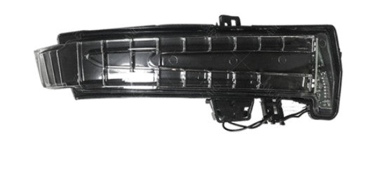 The sequential flashing turn signals on the left side mirror are applicable to the for Mercedes EC-Class. (09-15)