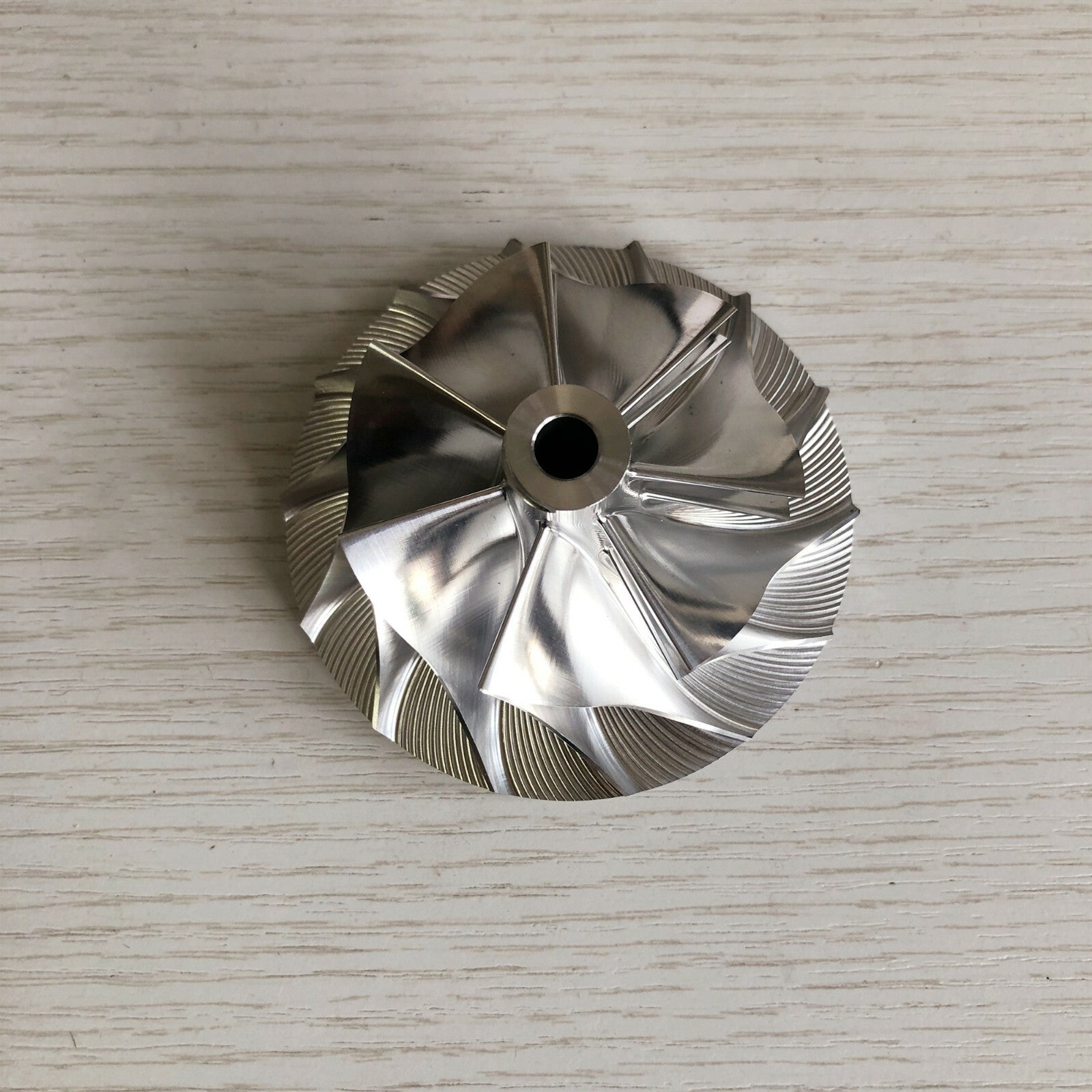 K27 5070-123-2005/2006 54.68/76.79mm 7+7 blades Turbo Billet Compressor Wheel