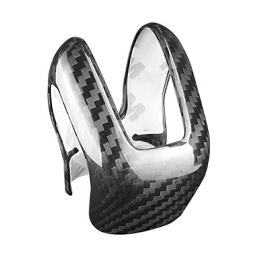 Black Carbon Fiber Gear Shift Knob Cover Trim Fit for Volvo XC60 XC90 S60 S90 V60