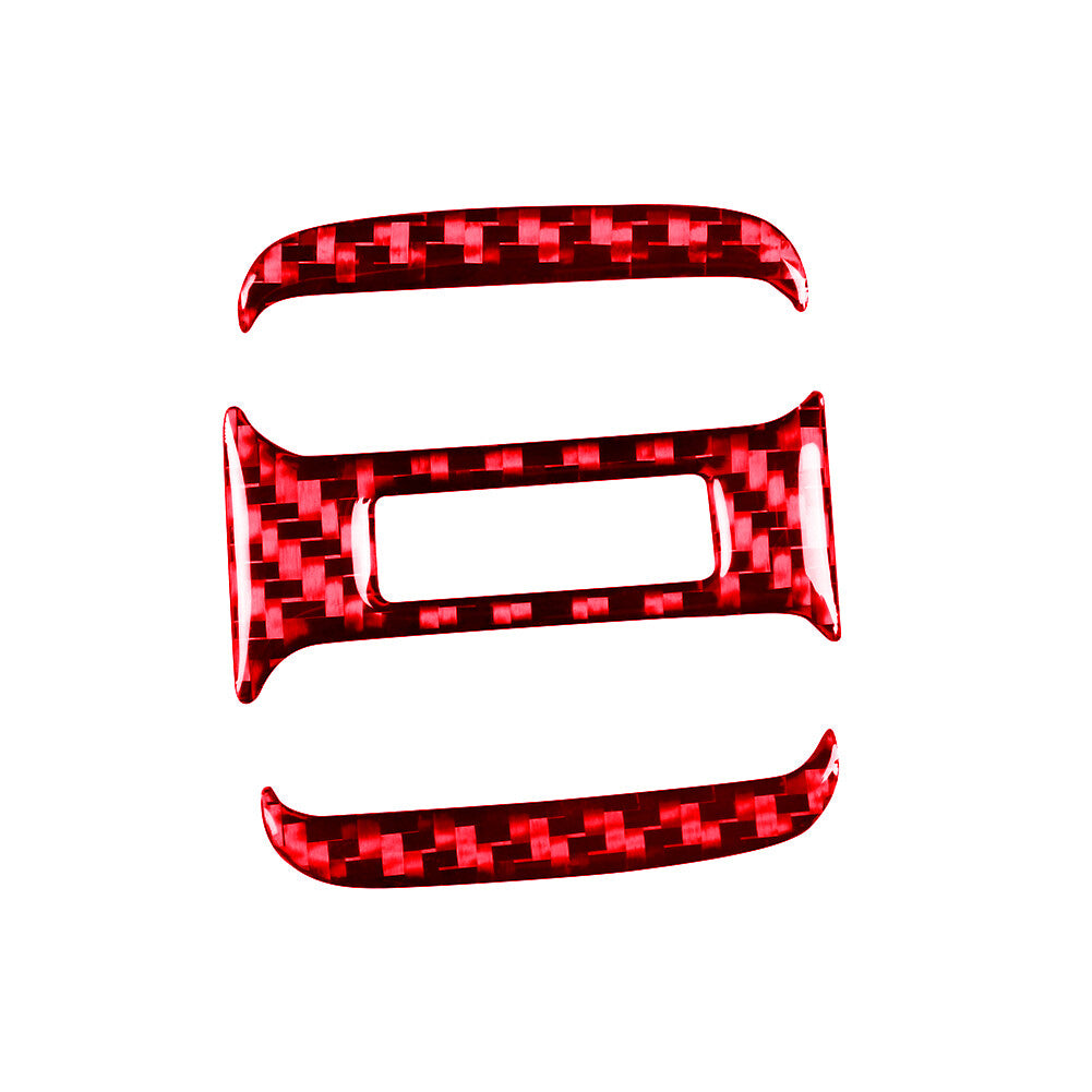Red Carbon Fiber Rear Air Vent Oultet Cover Trim for Toyota 4Runner 2010-2020
