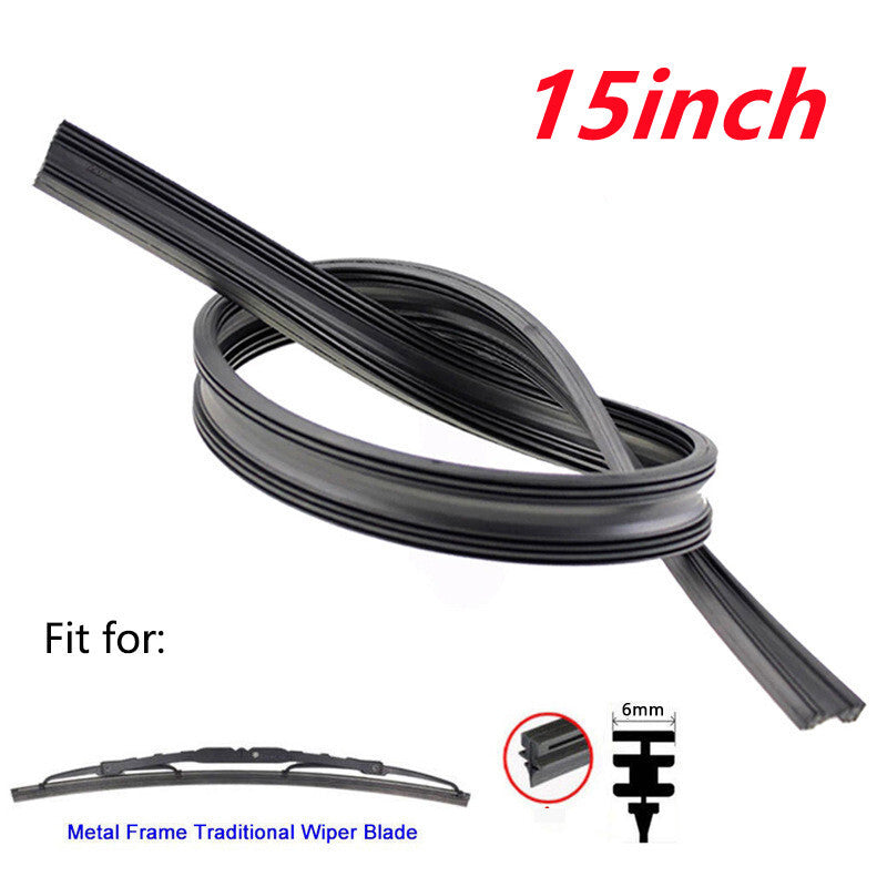 4-Pack 15-inch Car Frame Windshield Scraper Replacement Strips
