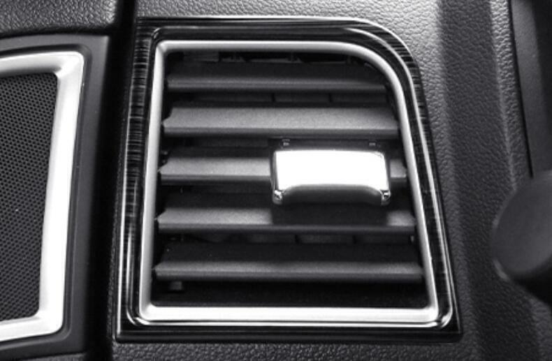 for Ford Explorer 2011-2019 Black Steel Console LR Air Outlet Vent Trim 2PCS