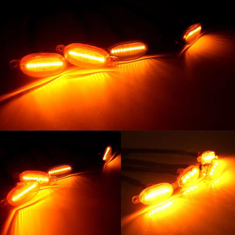 for Ram 1500 2010-2020 Front Grille Smoke LED Light Style DRL Lamp Trim