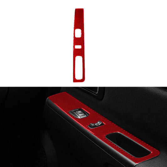 Red Carbon Fiber Passenger Door Control Cover For Colorado 2004-12/ for Canyon 05-12