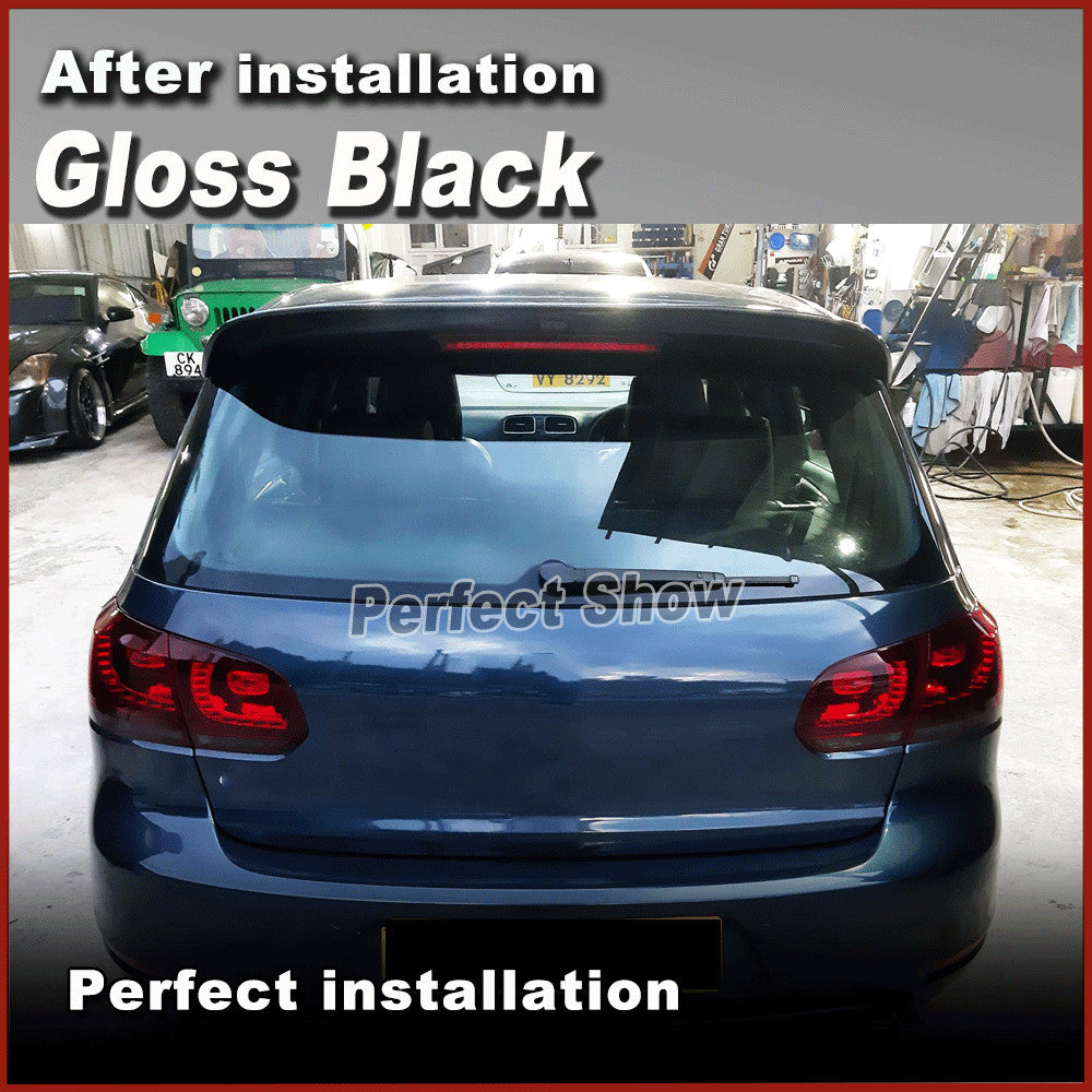 Gloss Black Rear Roof Spoiler Wing for Volkswagen for Golf 6 VI MK6 R20 GTI 2010-13