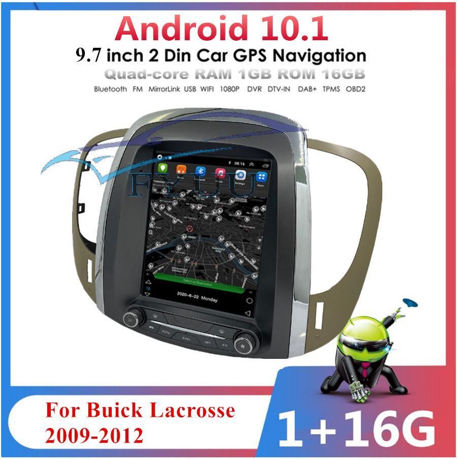 9.7Android 10.1 Stereo Radio GPS Navigation FM for Buick Lacrosse 09-12 1+16G