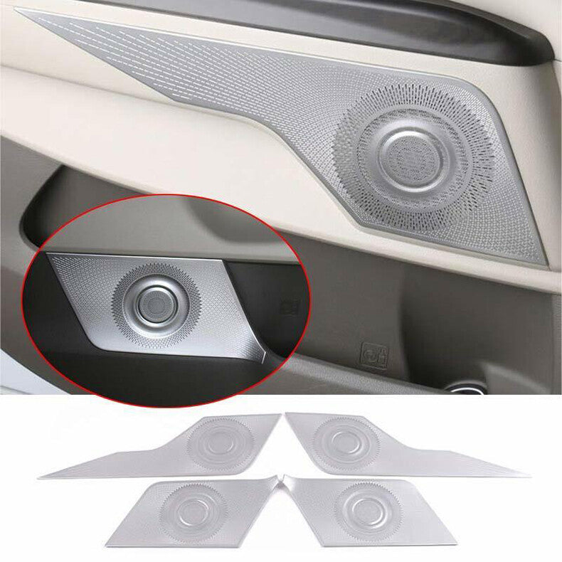 for Kia Carnival 2022-2023 Silver Steel Car Inner Door Speaker Horn Frame Cover