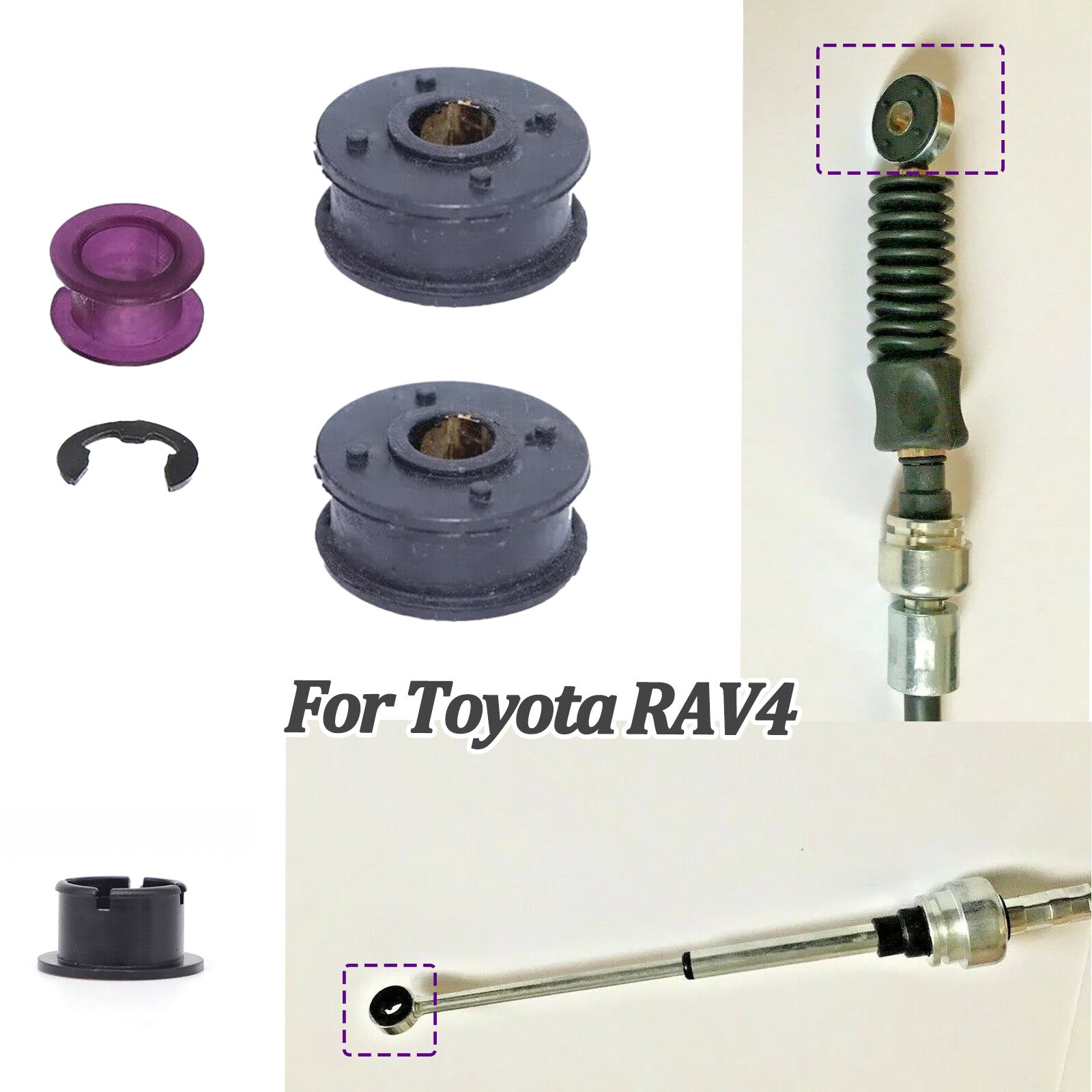 Manual Transmission Shifter Control Cable Bushing 33821-42070 for Toyota RAV4