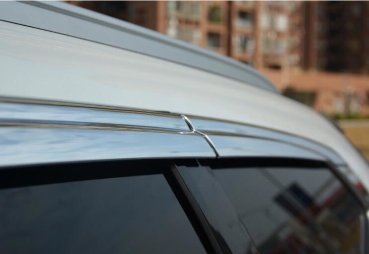 for Honda CR-V 2023-2024 Chrome Window Wind Visors Rain Guard Vent Deflectors