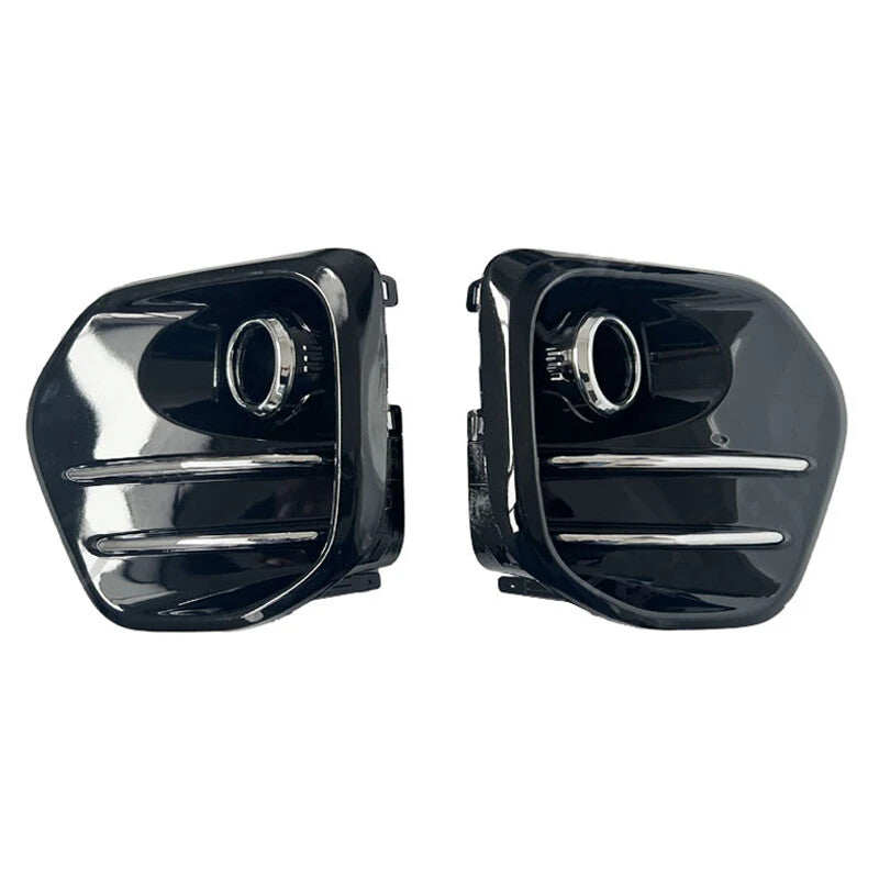 1Pair for KIA Sportage KX5 2016-18 Front Bumper FogLight Lamp Cover Bright Black