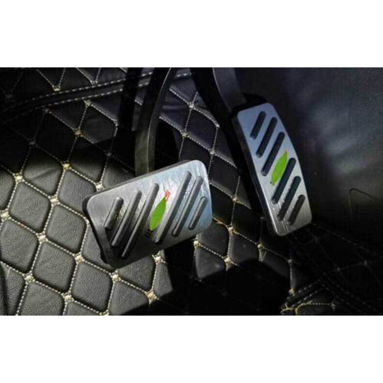 for Chevy Blazer 2019-2022 Silver Inner Brake Pedal+Accelerator Pedal Cover trim