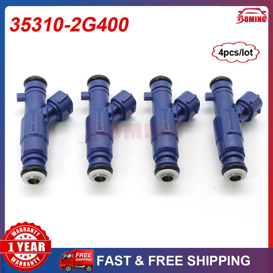 4-pack fuel injectors for Hyundai Sonata and for Kia Forte Sportage 2008-2013 35310-2G400