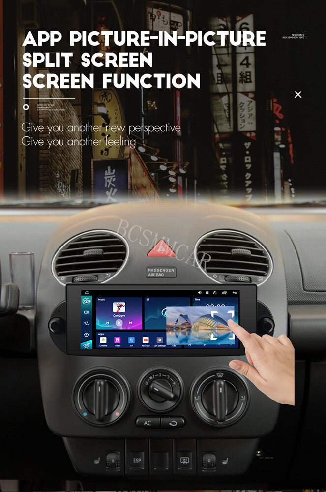 Fit for Volkswagen Beetle 2006-2010 6.8 Car Radio For Carplay Android 13 2+32G