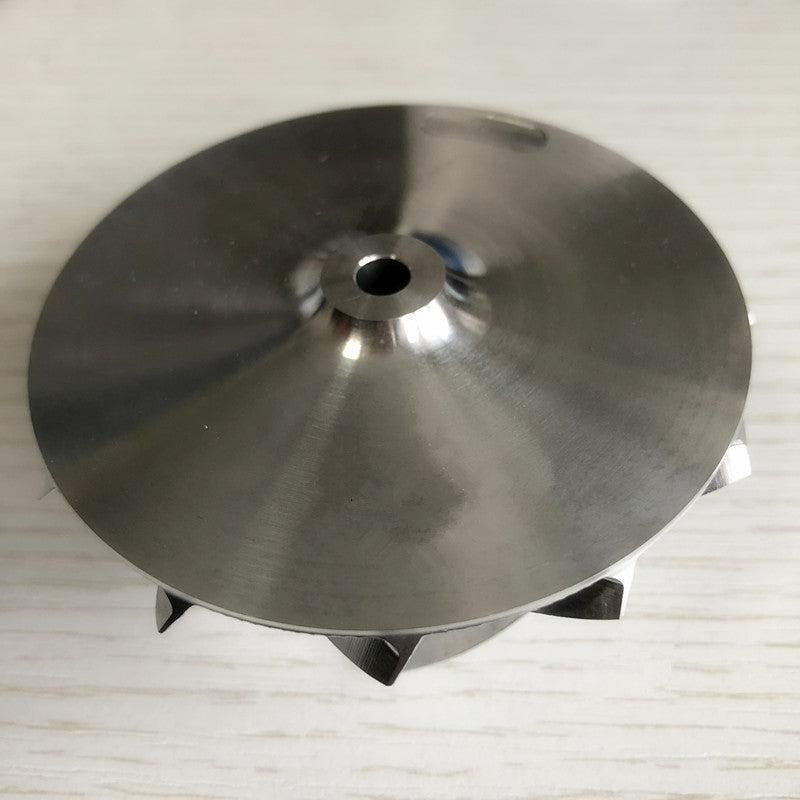 K16 Reverse 57.00/71.50 mm 6+6 Blade Performance Turbine Blank Compressor Wheel