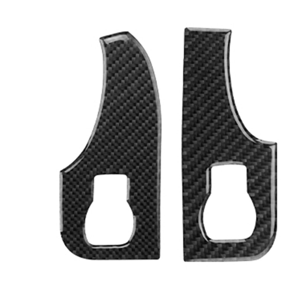 4x carbon fiber car window control bezel for Audi A4 S4 2005-2008