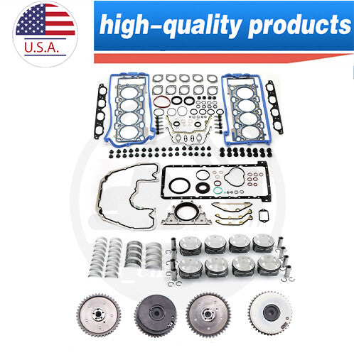 N62B48 Engine Rebuild Kit Intake Exhaust Camshaft VVT Gears for BMW X5 X6 4.4L