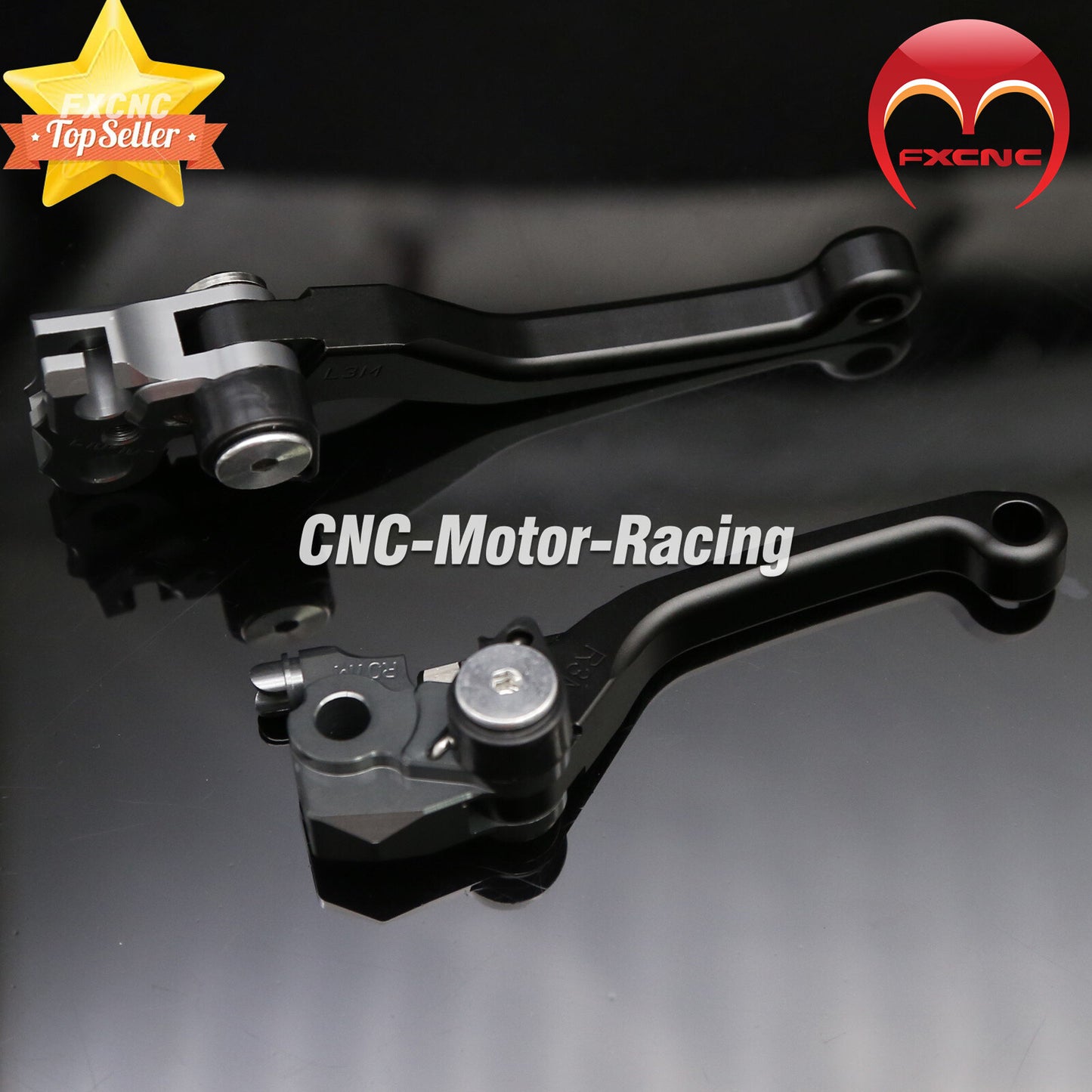 CNC off-road bicycle clutch and brake lever for Honda CR125R and CR250R (1992-2002/2003).