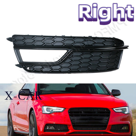 Right Front bumper Fog lamp cover Grilles for AUDI A5 S-Line S5 2013-2017