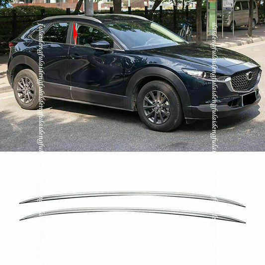 for mazda CX-30 2020-22 Factory style Silver Roof Rail Luggage Port Rack Bar Kit