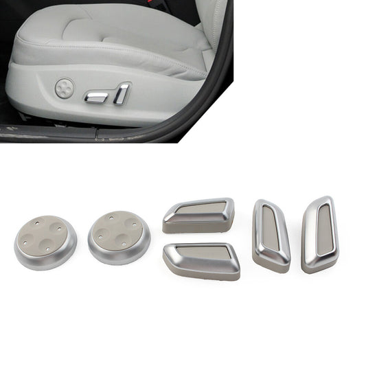 for Audi A3 A4 A5 A6 A7 Q3 Q5 Car for Seat Switch Adjustment Button Cover Kit Grey