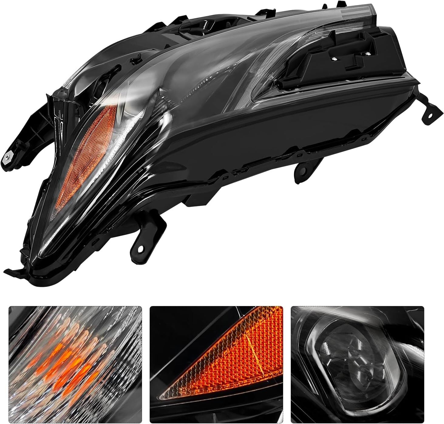LED headlights with left-hand drive and right-hand passenger projection are available on the 2025 for Toyota for Camry LE SE.