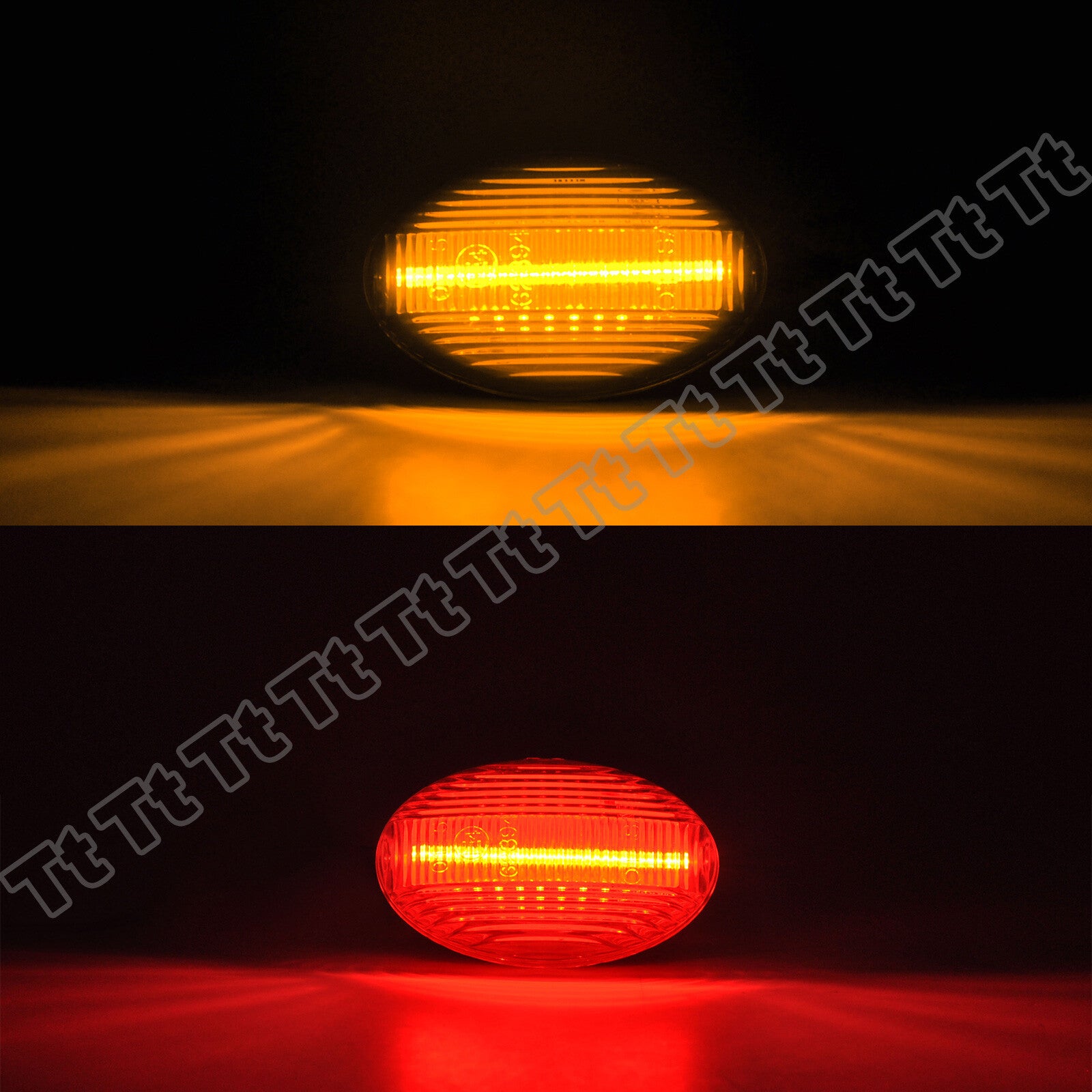 Suitable for 99-10 for Ford F350 F450 Super Duty twin fenders with LED side marker lights.