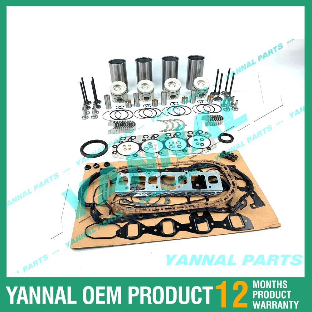 Overhaul and rebuild kit for Isuzu 4JB1 2.8L engine, suitable for Bobcat 1213 843 853 loaders.