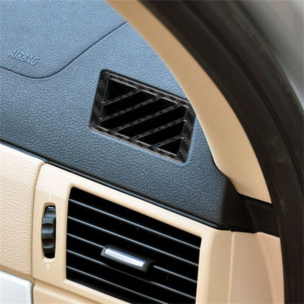 2¡ÁCarbon Fiber Inner Dashboard Air Vent Outlet Trim Fit for BMW X3 E83 2004-2010