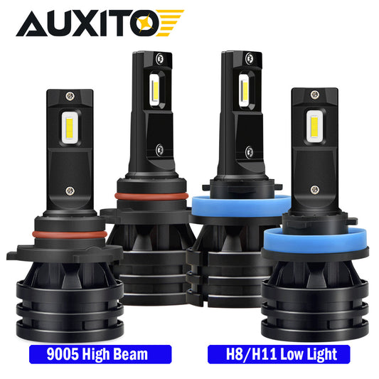 AUXITO H11 9005 LED daytime red and white light 1500