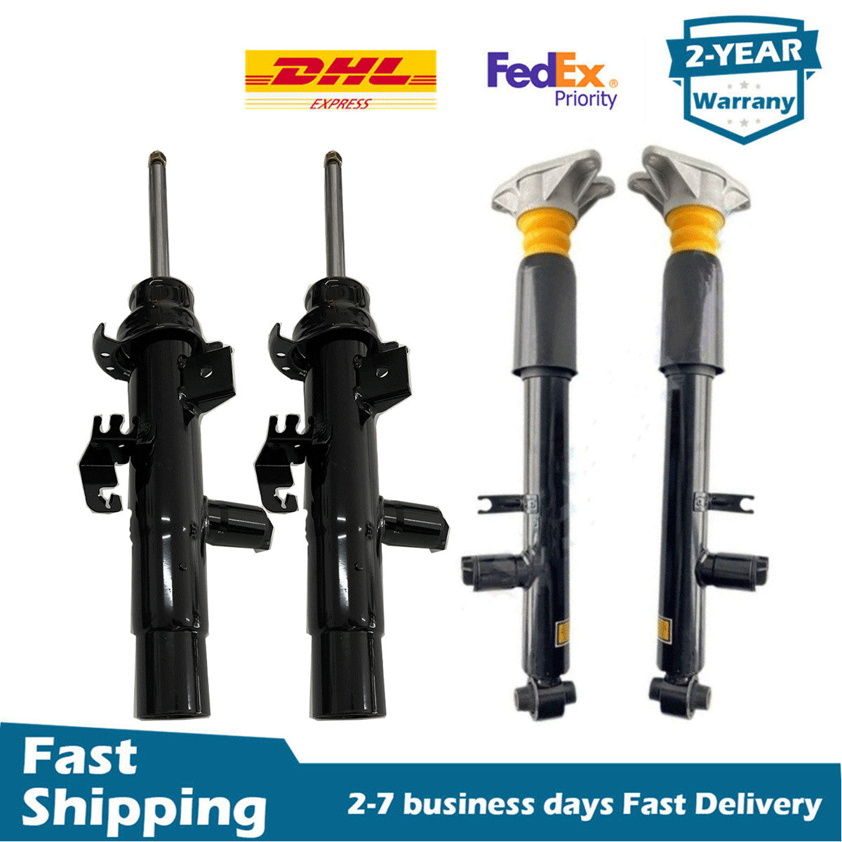 4PCS Front Rear Shock Absorber Struts EDC for BMW F30 F31 F32 328d 335i 435i RWD