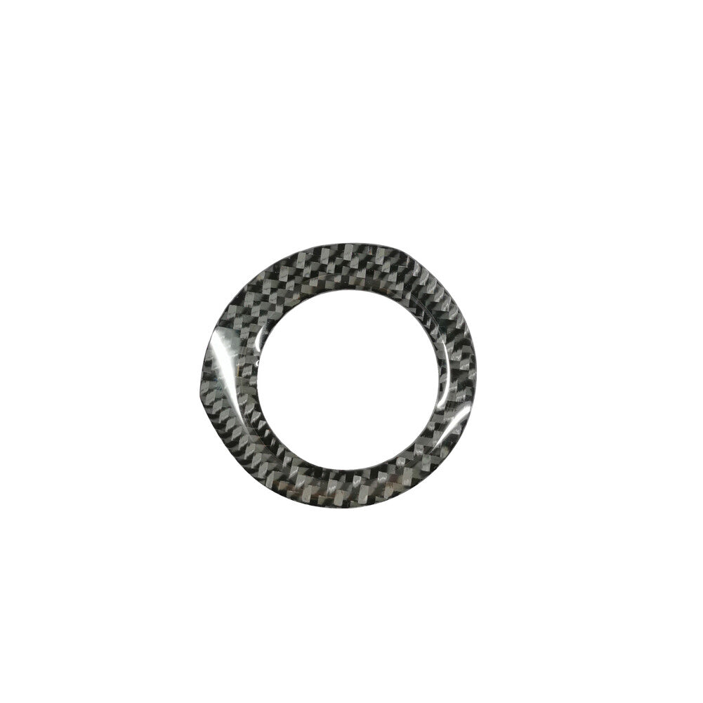 Carbon Fiber Interior Ignition Circle Cover Trim for Toyota for Corolla 2014-2018