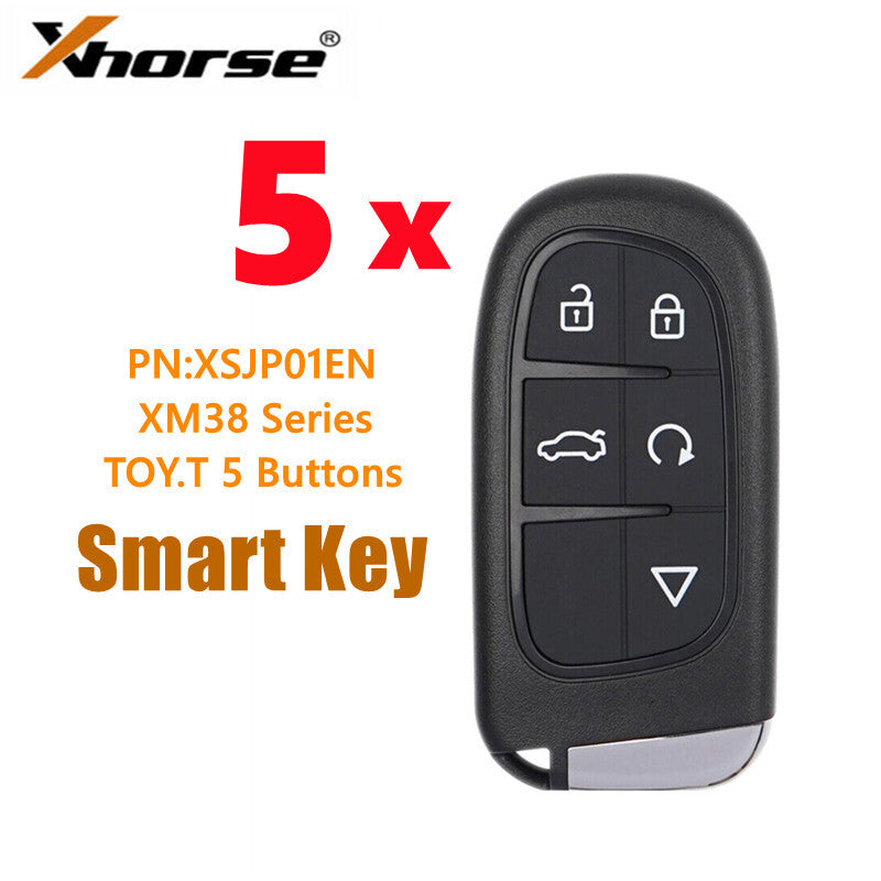 5Pcs XSJP01EN XM38 Series Universal for Smart Key for TOYOTA 5 Buttons