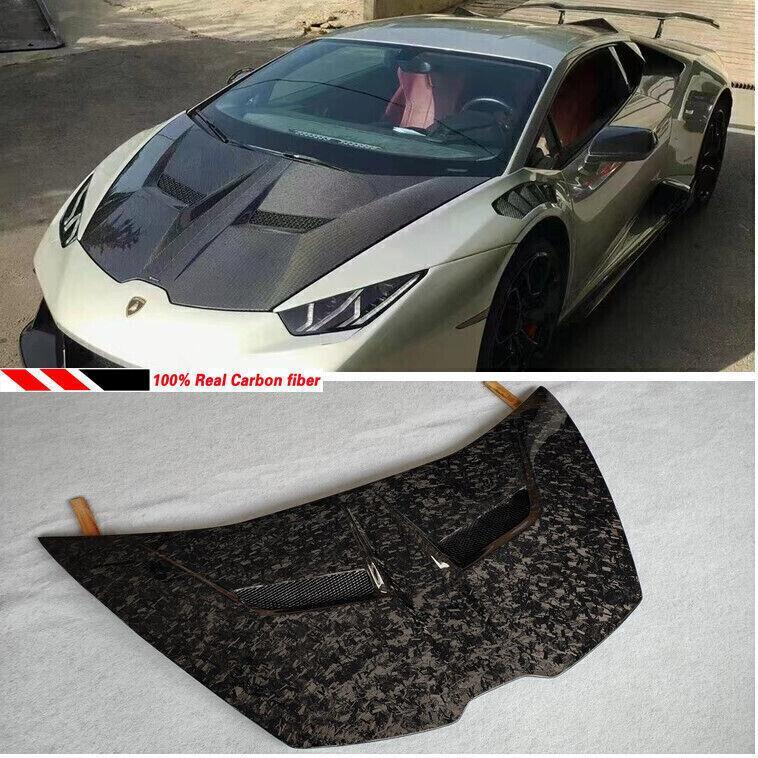 Forged carbon fiber front hood for Lamborghini for Huracan LP580 LP610 V Style