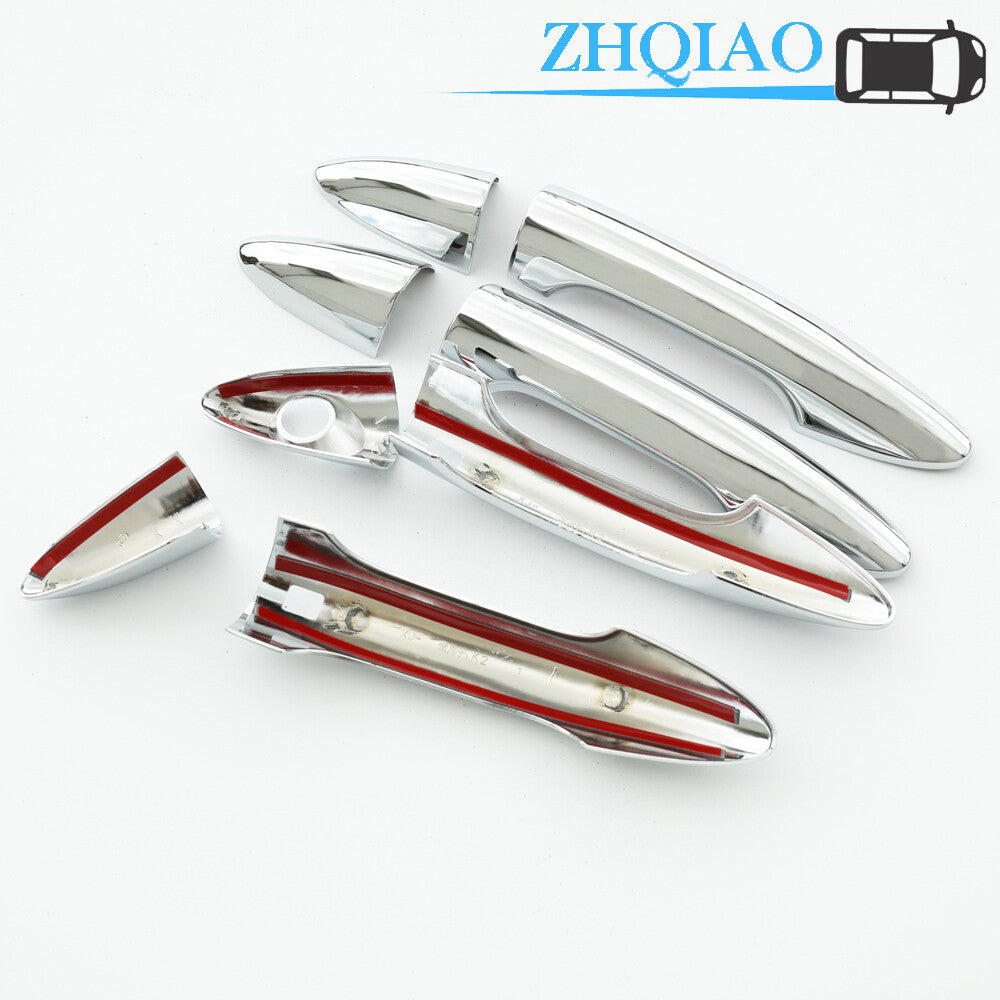 4 Pcs Chrome Door Handle Cover Trim Fits for Kia K2 Rio Sedan 2011-2014