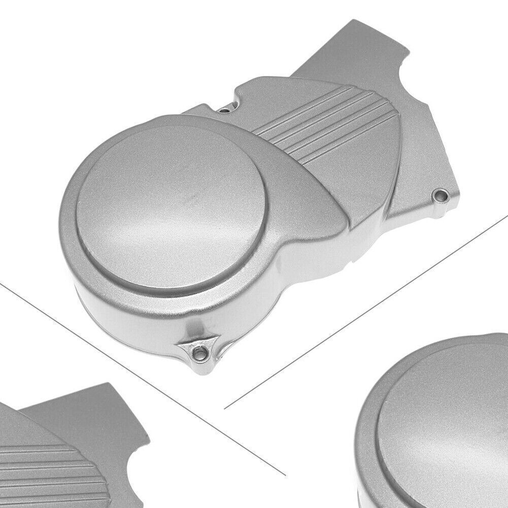 Silver Engine Stator Left Side Cover Fit Dirt Pit Bike ATV 50 70 90 110cc 125cc